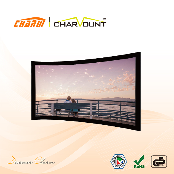 curved frame screen